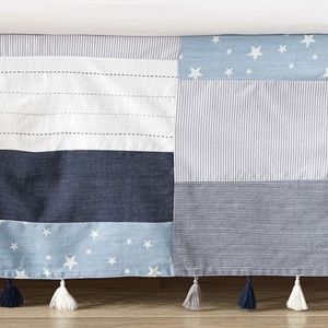 Pottery Barn Max Star Patchwork Crib Skirt